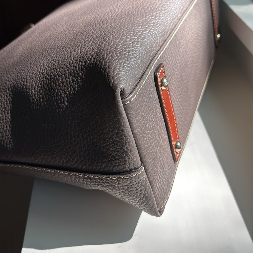 Dooney & Bourke Cooper “Elephant”Pebble Grain Shoulder Hobo Bag - Picture 3 of 10